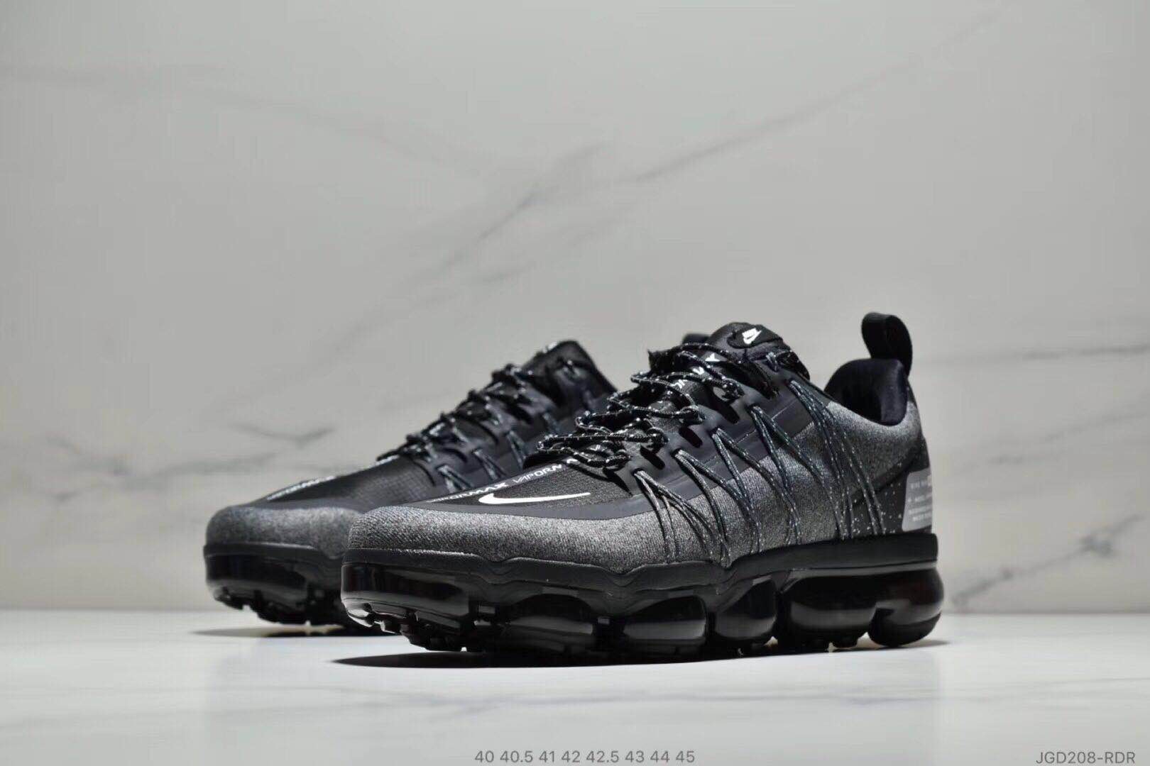 Men's 2019 Nike Air VaporMax Black Grey Shoes